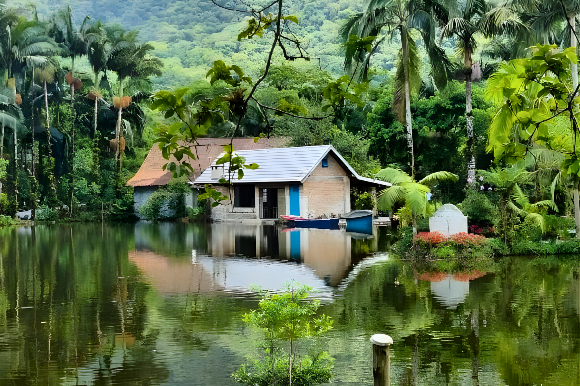 Propriedade de turismo rural na Estrada Bonita, símbolo da vida rural em Joinville.
