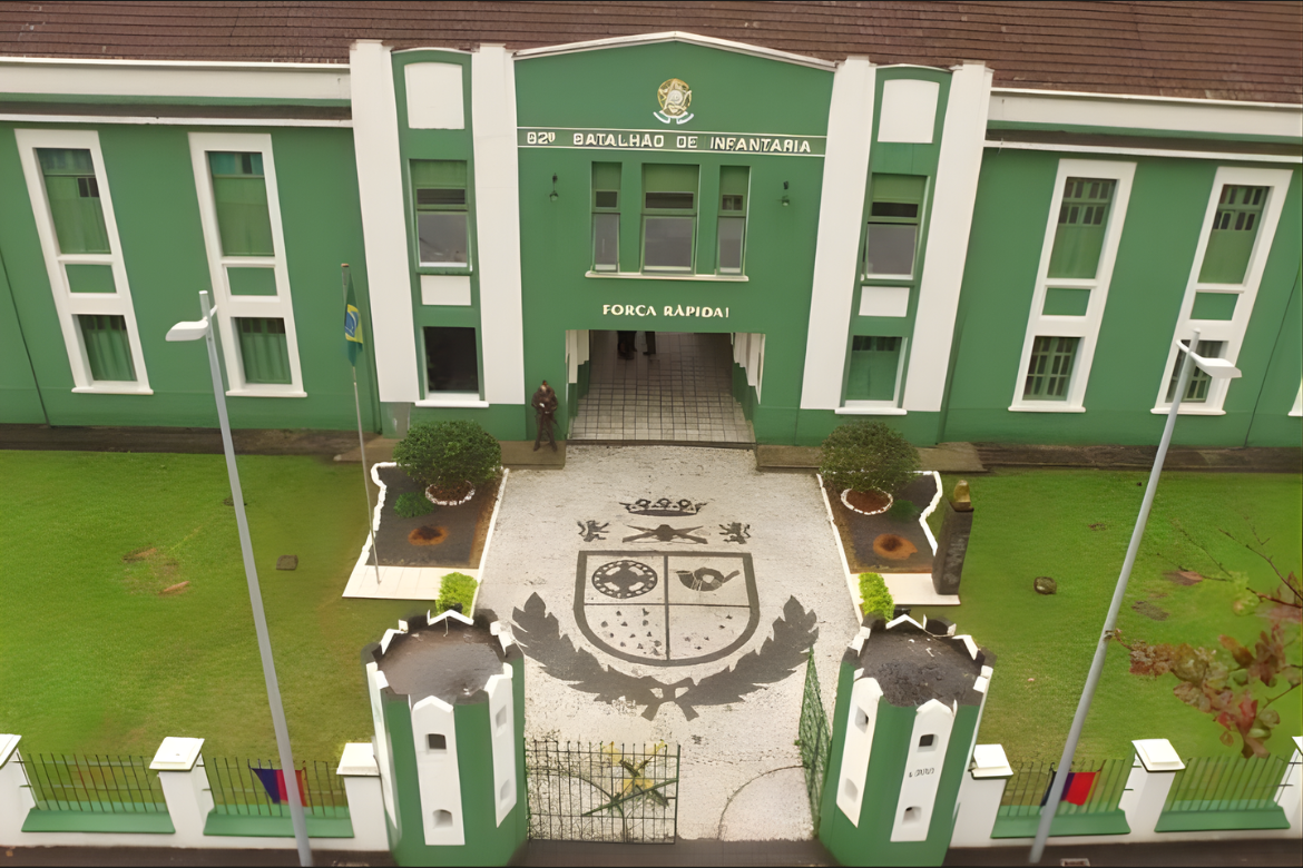62º Batalhão de Infantaria no Bairro Atiradores em Joinville.